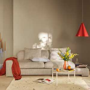 Broste Copenhagen - Bay 2-Sitzer Sofa, Ablage links, beige melange