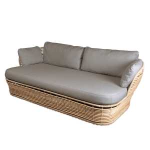 Cane-line - Basket 2-Sitzer Sofa Outdoor, natural / taupe