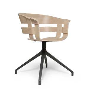 Design House Stockholm Wick Chair Bürostuhl Eiche-graue Metallbeine