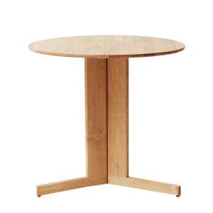 Form & Refine - Trefoil Tisch, Ø 75 cm, Eiche weiß pigmentiert