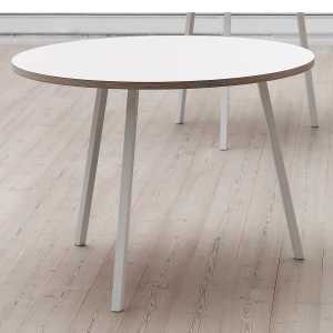 HAY - Loop Stand Round Table, Ø 105 cm, weiß / weiß