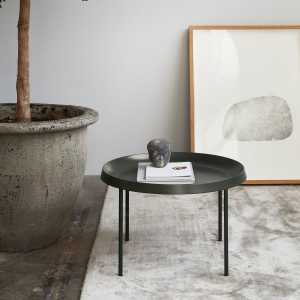 HAY - Tulou Coffee Table, Ø 75 x H 35 cm, mokka / schwarz