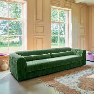 HKliving - Club Sofa, royal velvet green