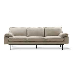 HKliving - Retro Sofa, 4-Sitzer, beige