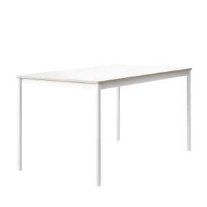 Muuto - Base Table 140 x 80 cm, weiß / Sperrholzkante