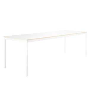 Muuto - Base Table 190 x 85 cm, weiß / Sperrholzkante