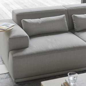 Muuto - Connect Soft Modular Sofa 3-Sitzer Konfiguration 1, Re-Wool 128
