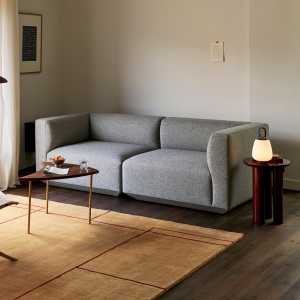 &Tradition - Develius Eck-Sofa, Konfiguration B, hellgrau (Kvadrat Maple 112)