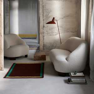 &Tradition - Margas LC3 2-Sitzer Sofa, Eiche geölt / elfenbein (Karakorum 001)