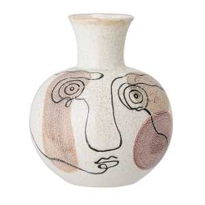 Bloomingville Bloomingville Vase handlackiert 22,5cm weiß