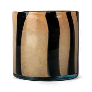Byon Calore Windlicht-Vase M Ø15cm Black-beige
