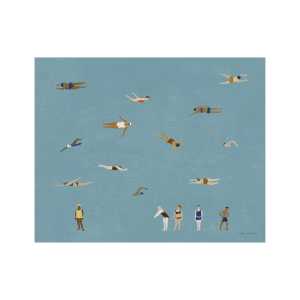 Fine Little Day Swimmers Poster 40 x 50cm