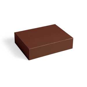 HAY Colour Storage S Box mit Deckel 25,5 x 33cm Milk chocolate