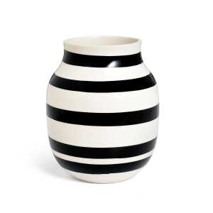 Kähler Omaggio Vase medium 20cm schwarz