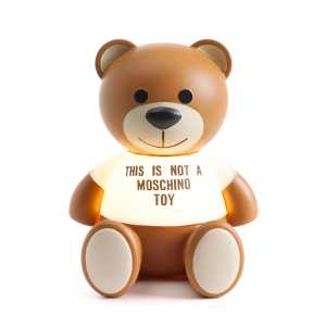 Kartell - Toy Moschino Teddy-Bär-Tischleuchte, transparent / braun
