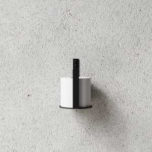 Nichba Design - Toilettenpapier-Halter Extra, schwarz