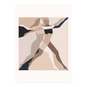 Paper Collective Two Dancers Poster 50 x 70cm