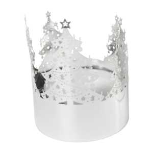 Pluto Produkter Weihnachtsbaum-Kerzenhalter Mini Silber