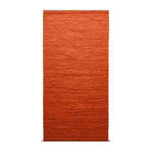 Rug Solid Cotton Teppich 140 x 200cm Solar orange (orange)