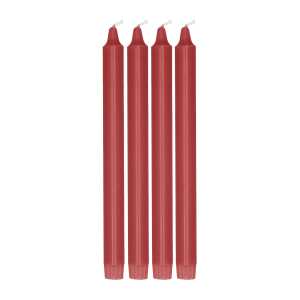 Scandi Essentials Ambiance Kerzen 4er-Pack 27 cm Dark red