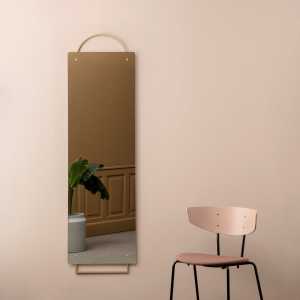 ferm LIVING - Adorn Messing-Spiegel Full Size, 45 x 159 cm, Messing