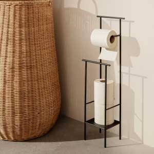 ferm LIVING - Dora Toilettenpapierhalter, schwarz