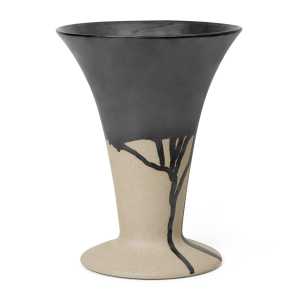 ferm LIVING Flores Vase 23cm Sand-black