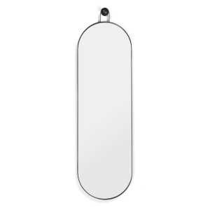 ferm LIVING - Poise Oval Spiegel, 98,9 x 28,3 cm, schwarz