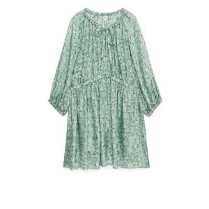 Arket Florales Kleid Grün, Alltagskleider in Größe 38. Farbe: Green