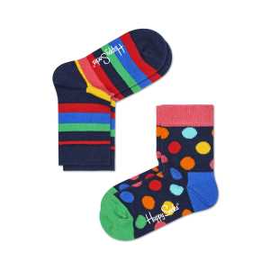 Blaue Kindersocken: Stripe Design | Happy Socks