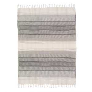 Collection - Stitches Decke, 130 x 170 cm, natur / grau