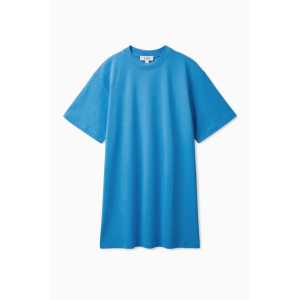 Cos T-SHIRT-KLEID IN MINILÄNGE Blau, Alltagskleider in Größe L. Farbe: Blue