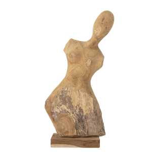 Figur Lenoa aus Teakholz, L30xH70xW15 cm, natur
