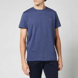 GANT Men's Original Short Sleeve T-Shirt - Dark Jeans Blue Melange - S
