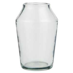 Glas Vase konisch, H: 13,5 Ø: 6,5 cm