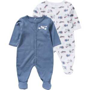 Name It Schlafanzug "Baby Schlafanzug Doppelpack für Jungen, Organic"
