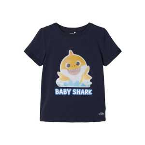 Name It T-Shirt "Name It Jungen T-Shirt "Baby Shark" Print in blau" (1-tlg) mit Frontprint