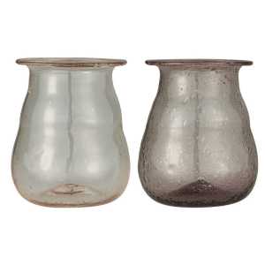 UNIKA Vase mit kleiner Kante 2er Set, H9/Ø6,8 cm