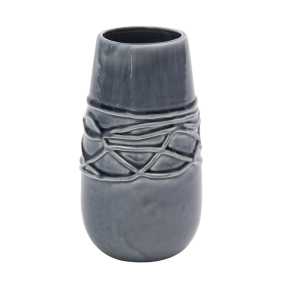 Vase Keramik High, 20 cm, blau