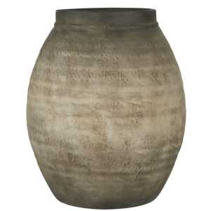 Vase mit geriffelter Oberfläche, H40/ Ø31 cm