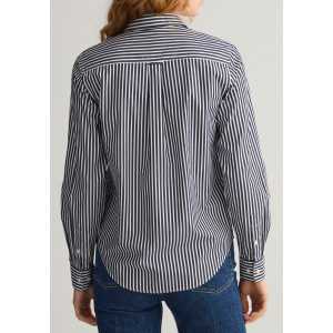 Gant Hemdbluse "Regular Fit Broadcloth Bluse mit Streifen", mit Stadtkragen