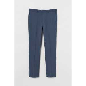 H&M Anzughose in Slim Fit Stahlblau, Anzughosen Größe 52. Farbe: Steel blue