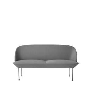 Muuto Oslo Sofa 2-Sitzer Steelcut 160-Light grey