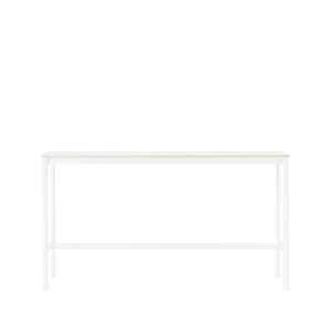 Muuto White laminate, Weißes Gestell, plywoodkant, b50 l190 h105