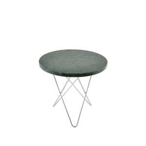 OX Denmarq Mini O Table Beistelltisch Marmor indio, Edelstahlgestell