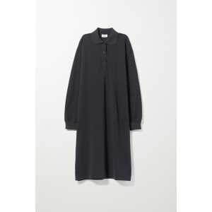 Weekday Langes Kleid Margo Schwarz, Alltagskleider in Größe S. Farbe: Black