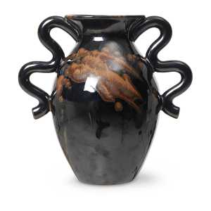 ferm LIVING Verso Vase 27cm Black-brown