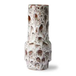 HK Living Retro Vase 20,5cm Lava white