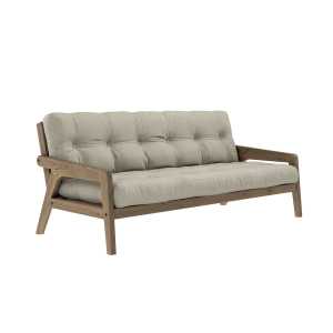 KARUP Design - Grab Sofa, Kiefer carobbraun / leinen (914)