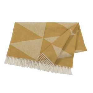 Scandi Living Rime Wolldecke Mustard